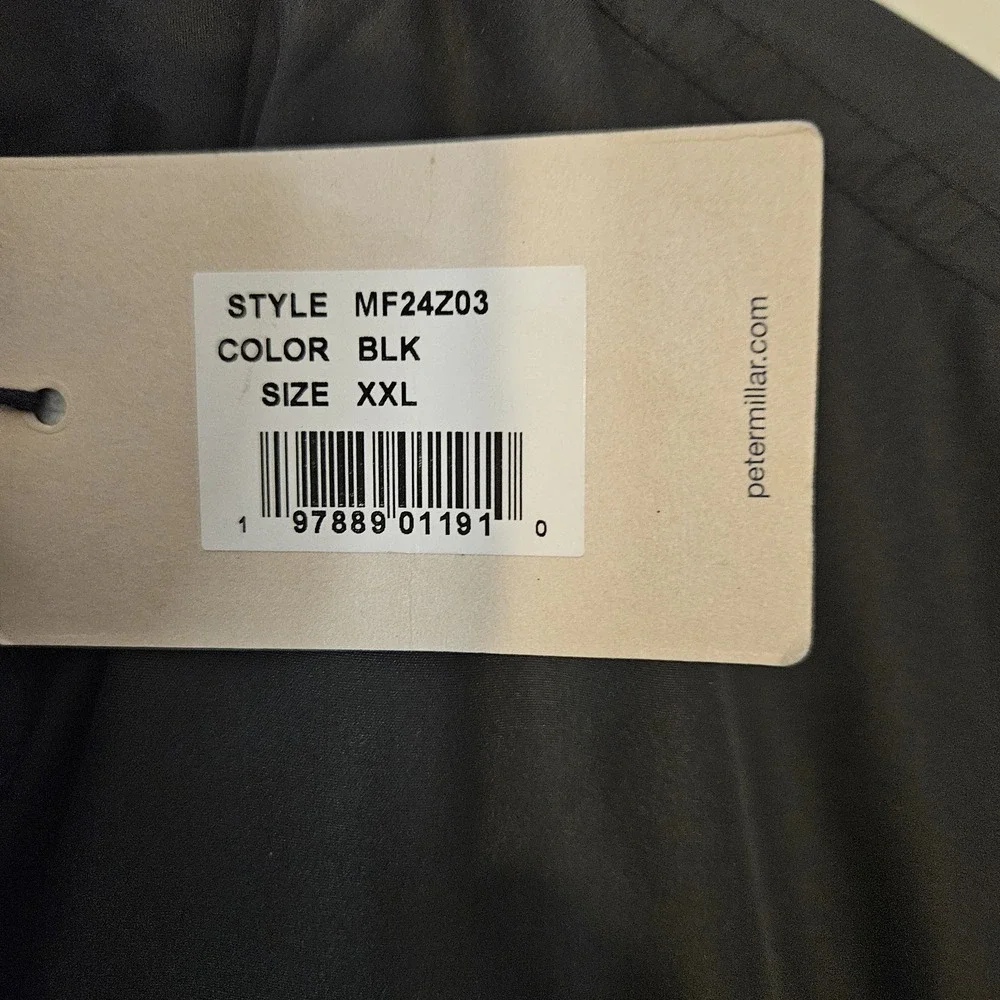 Peter Millar Norfolk Bomber Jacket / MF24Z03 / Color Black /‎ Size XXL